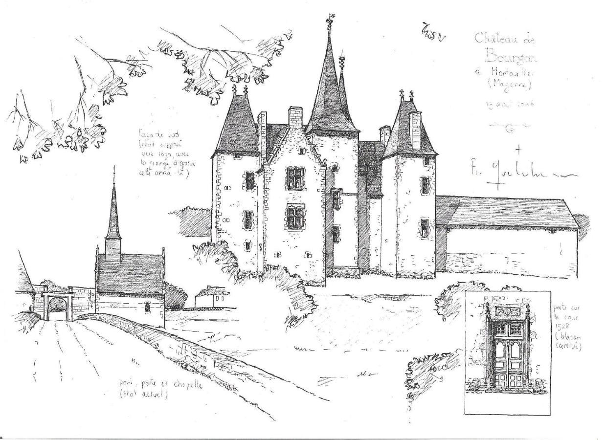 Chateau De Bourgon Montourtier Exterior photo